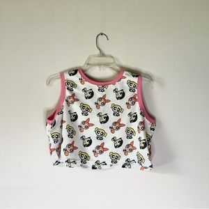 Sleeveless crop top graphic “The Powerpuff Girls” perfect top for the summer!